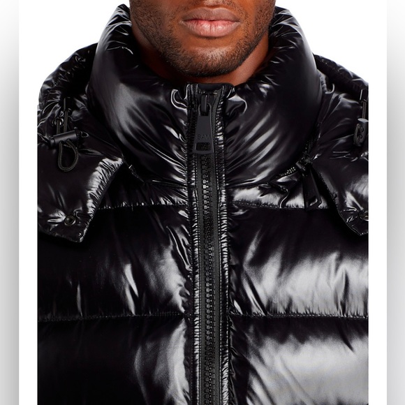 SAM Black Down Parka. Size M - Picture 14 of 14